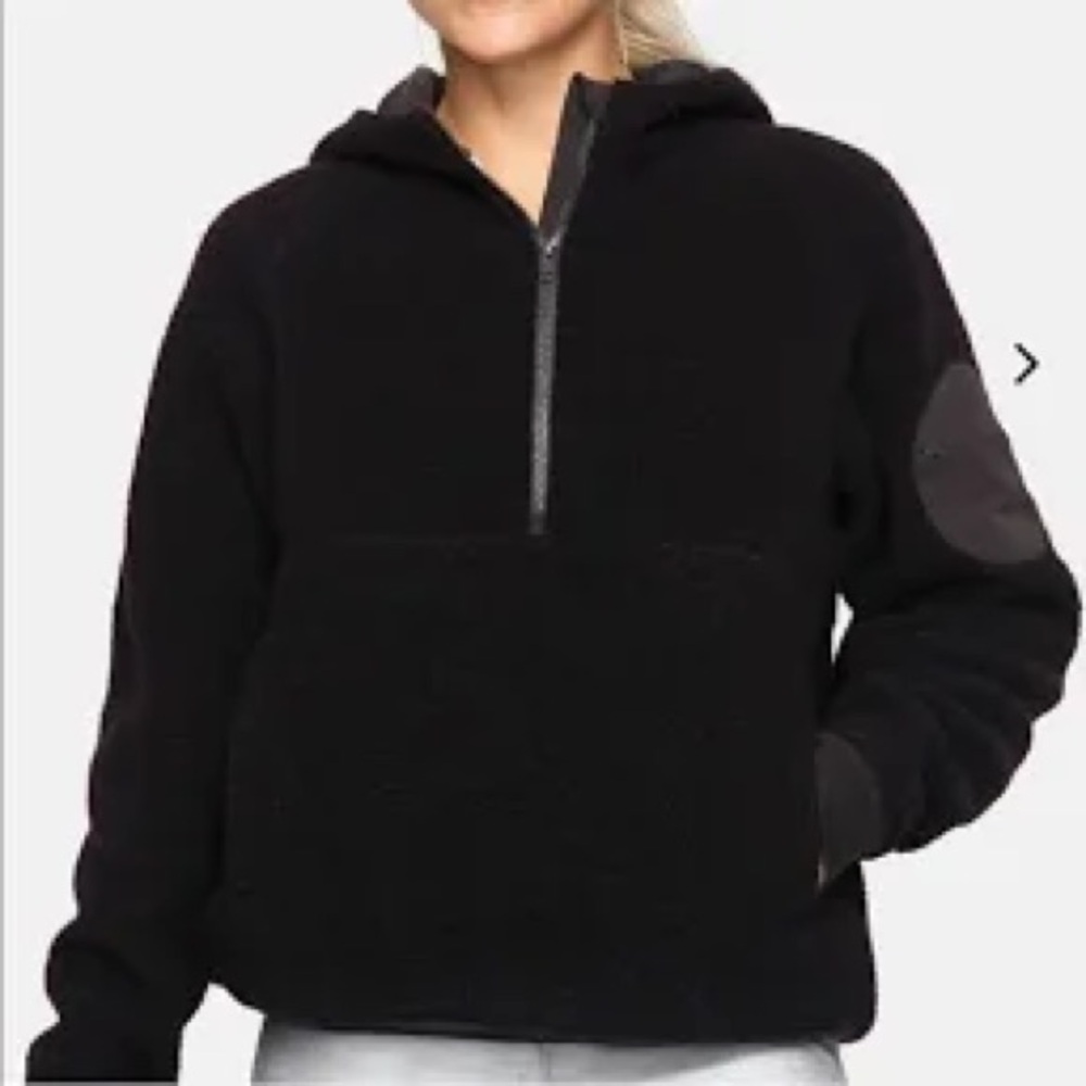 Outdoor Voices Black Fleece Hoodie